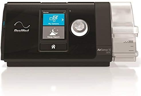 The Res-Med AirSense 10 AutoSet with HumidAir, a compact and sleek sleep apnea machine with an integrated humidifier, is prominently displayed. This device is featured as an effective sleep solution in the blog post 'Dream Big: Finding the Perfect Sleep Apnea Machine in Canada'.