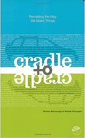 Cover image of the book 'Cradle to Cradle: Remaking the Way We Make Things', a must-read for understanding the importance of sustainable practices like biodegradable packaging in reshaping our production and consumption habits.