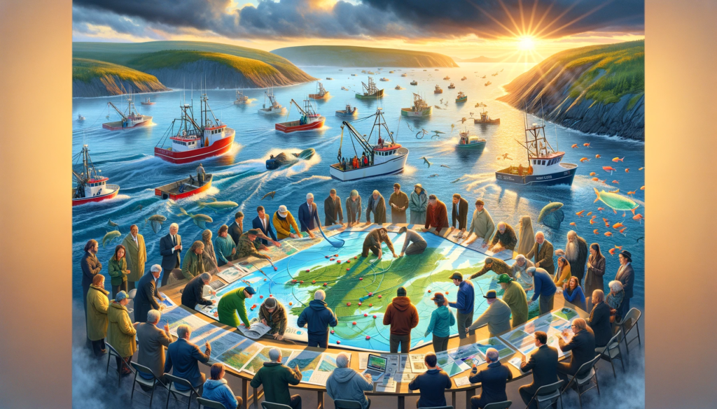 An inspiring scene depicting a sustainable future vision for the Newfoundland Fishery in a blog post.