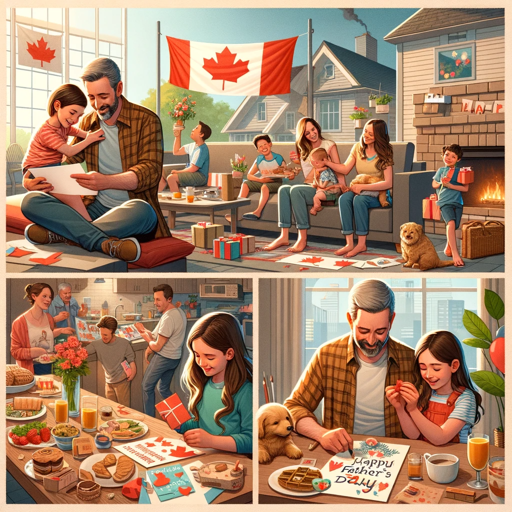 Canadian Family Celebrates Modern Father's Day, Echoing How Father's Day in Canada Began with Activities