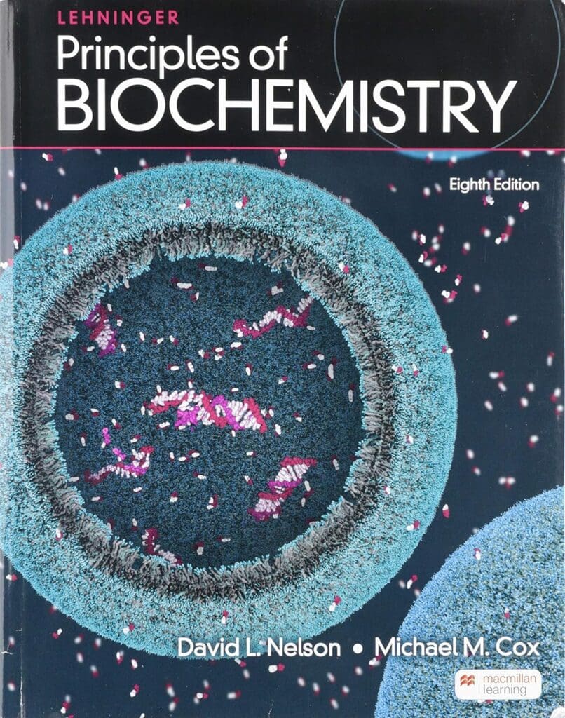 Cover of 'Lehninger Principles of Biochemistry' book, an essential resource on enzyme-substrate interactions, featured in 'The Dance of Molecules: A Journey into Enzyme-Substrate Interactions' blog post.