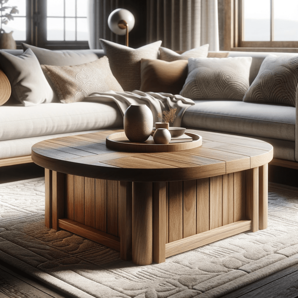 Elegant wooden coffee tables by Christopher Knight Home in a visually appealing setting, showcasing craftsmanship ideal for a happy home.