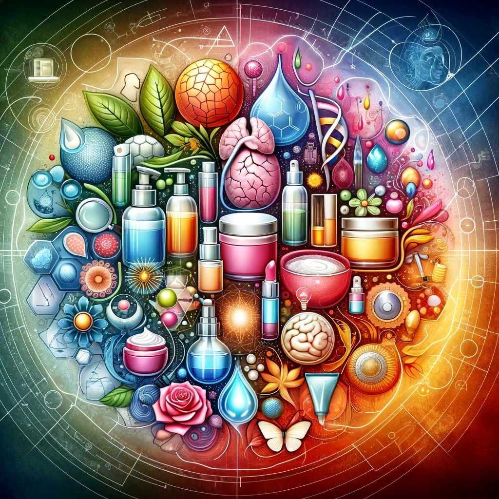 This image is a vivid representation of anti-aging strategies. It portrays a harmonious blend of elements that symbolize various anti-aging methods, from skincare routines to cosmetic procedures. Attractive skincare items such as creams and serums are likely present in the scene, along with subtle references to healthy lifestyle choices. These choices, such as exercise and a balanced diet, are essential for maintaining youthful skin. Additionally, the image may contain elegant, symbolic representations of cosmetic procedures. The composition aims to convey a sense of vitality and youthfulness, emphasizing the diversity of approaches in anti-aging and their collective contribution to enhancing skin health. The background suggests how genetics, skin type, and the environment play a role in determining the effectiveness of these strategies. This image encapsulates the multifaceted nature of anti-aging techniques and their impact on preserving a youthful appearance.