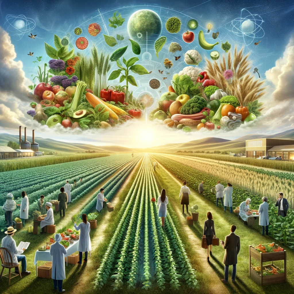 This image is a comprehensive visual representation that concludes the assessment of organic foods' health advantages, environmental implications, and consumer safety aspects. It likely includes imagery that encapsulates the core elements of organic food production – such as organic farms, natural fertilizers, and healthy crops – juxtaposed with representations of their positive impact on health and the environment. Additionally, the image may feature consumers engaging with organic products, symbolizing awareness and preference for healthier and safer food options. Visual cues or informative elements might be present to highlight the environmental benefits of organic farming, such as reduced chemical usage and carbon footprint. This portrayal summarizes the critical aspects of the 'Are organic foods healthier' debate by integrating health, environmental, and safety perspectives into a unified visual narrative.