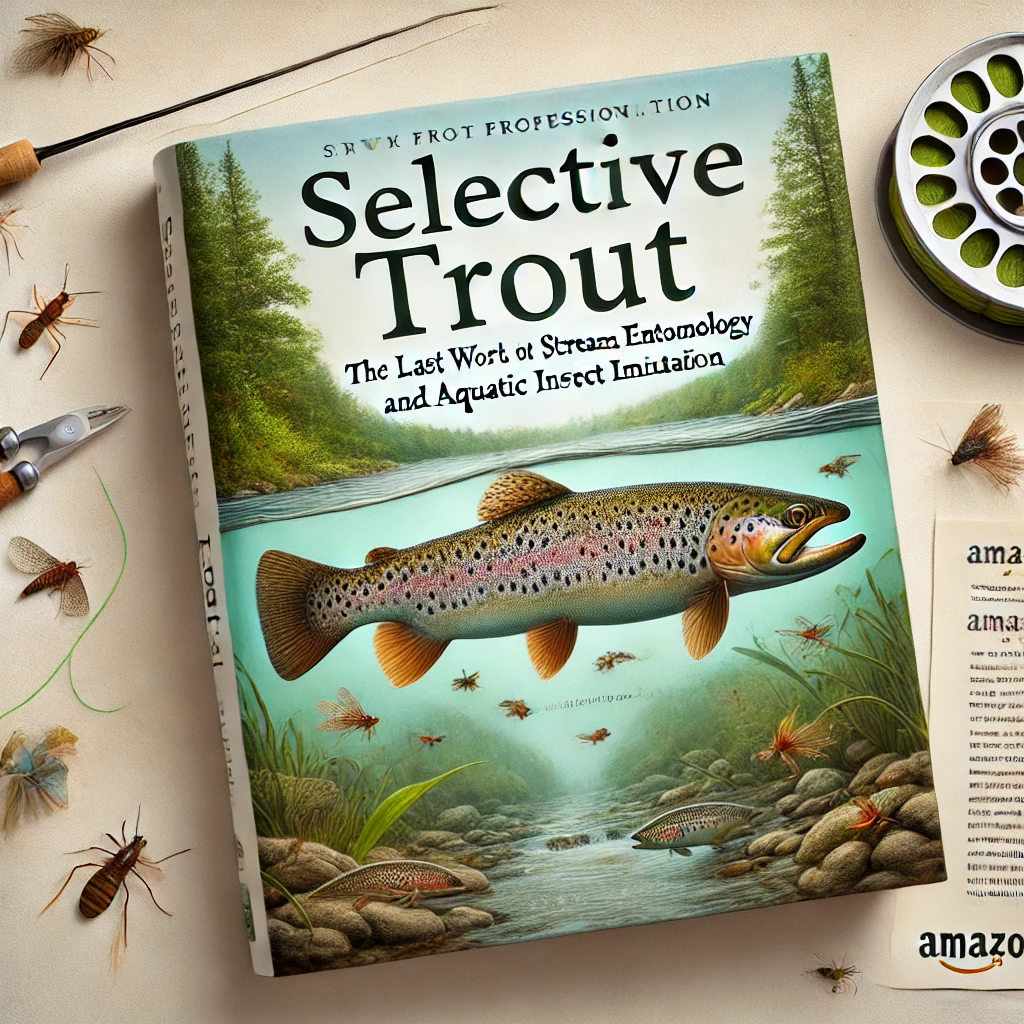 Selective Trout book on stream entomology, aquatic insect imitation, and hatch matching techniques for anglers.