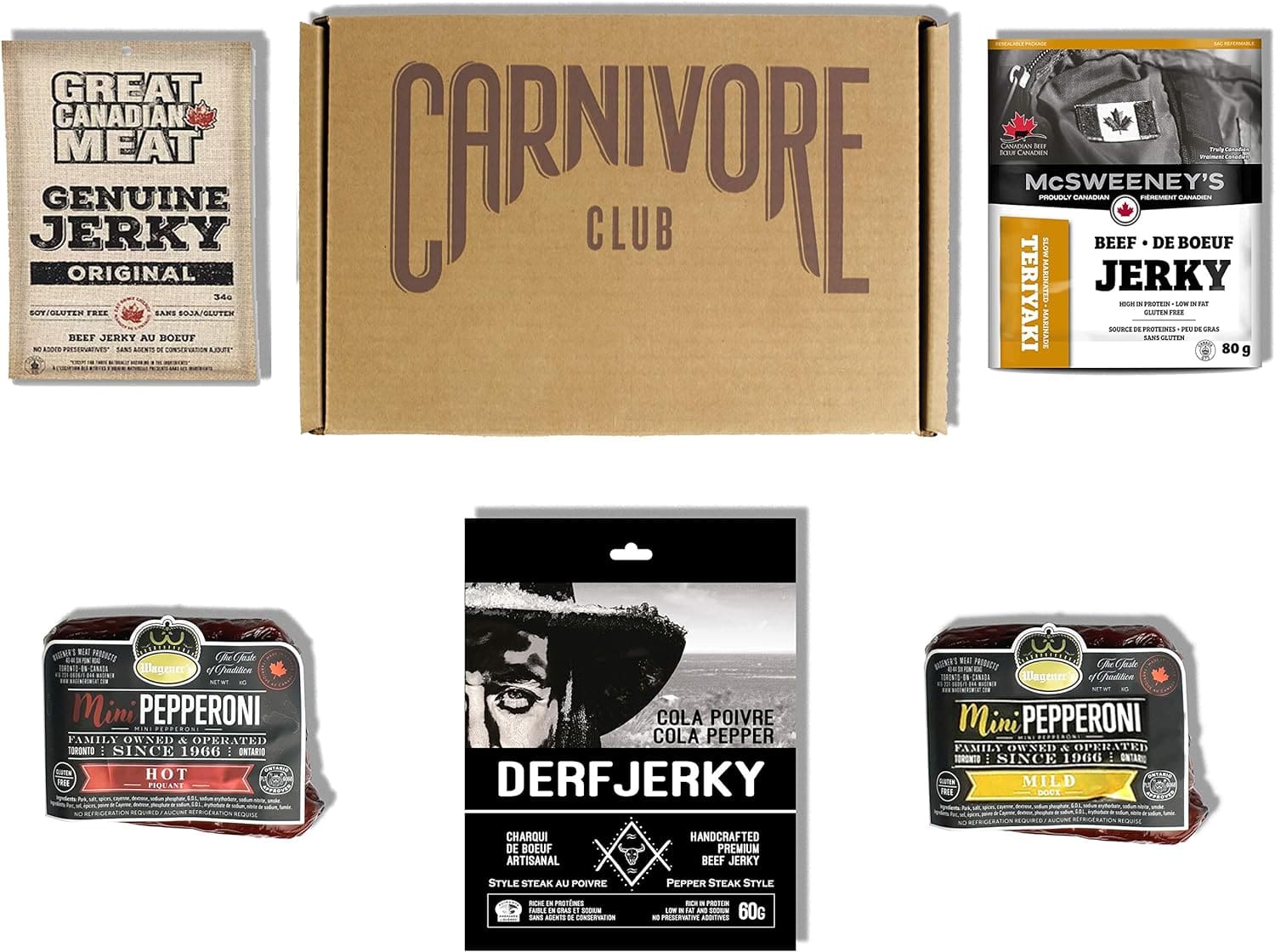 Carnivore Club Canadian charcuterie gift box for meat lovers