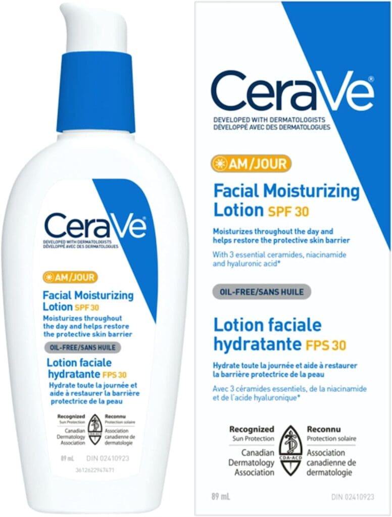 CeraVe Facial Moisturizer with SPF 30: one of the best sunscreens for dry skin.