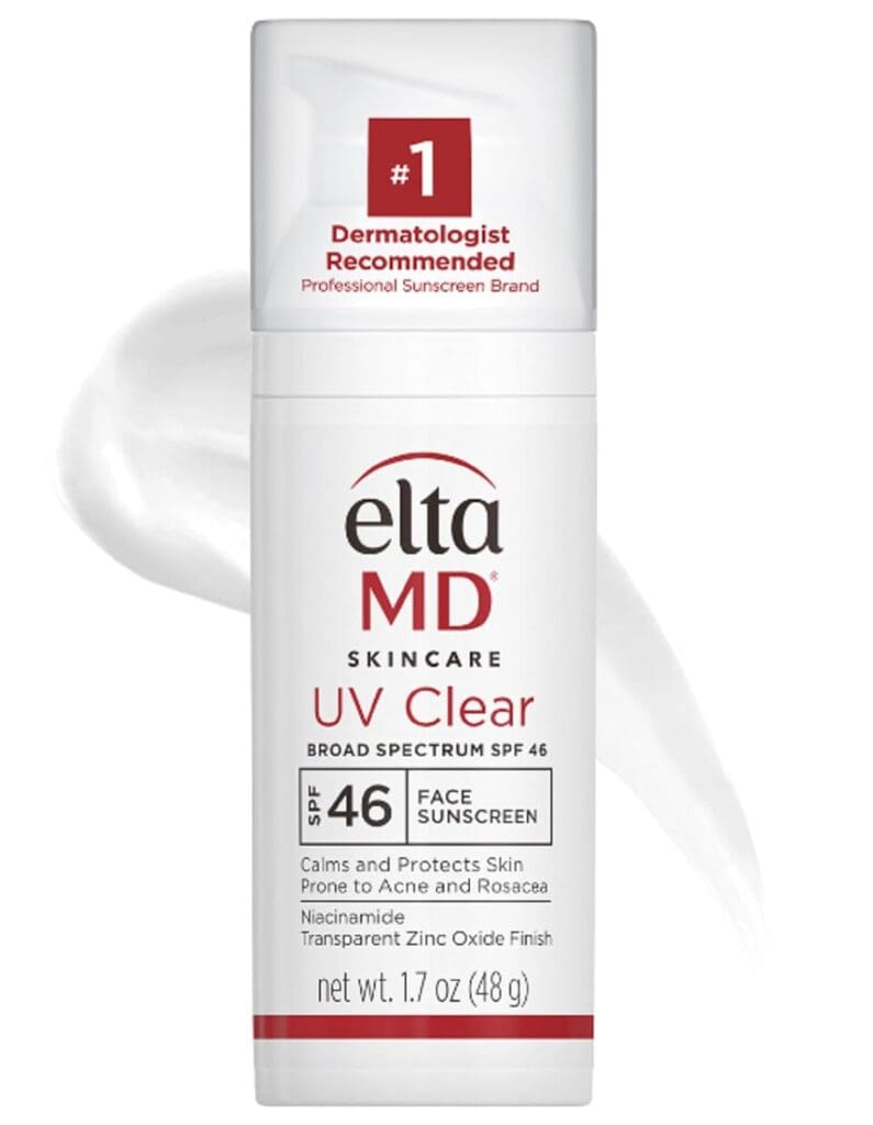 Best sunscreens for dry skin: EltaMD UV Clear Facial Sunscreen SPF 46 hydrates and protects.