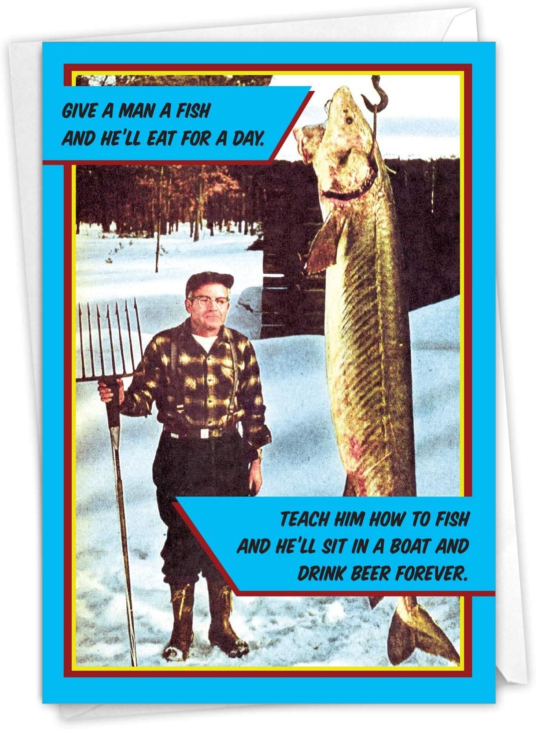 Funny Father's Day card for dad with a playful message.