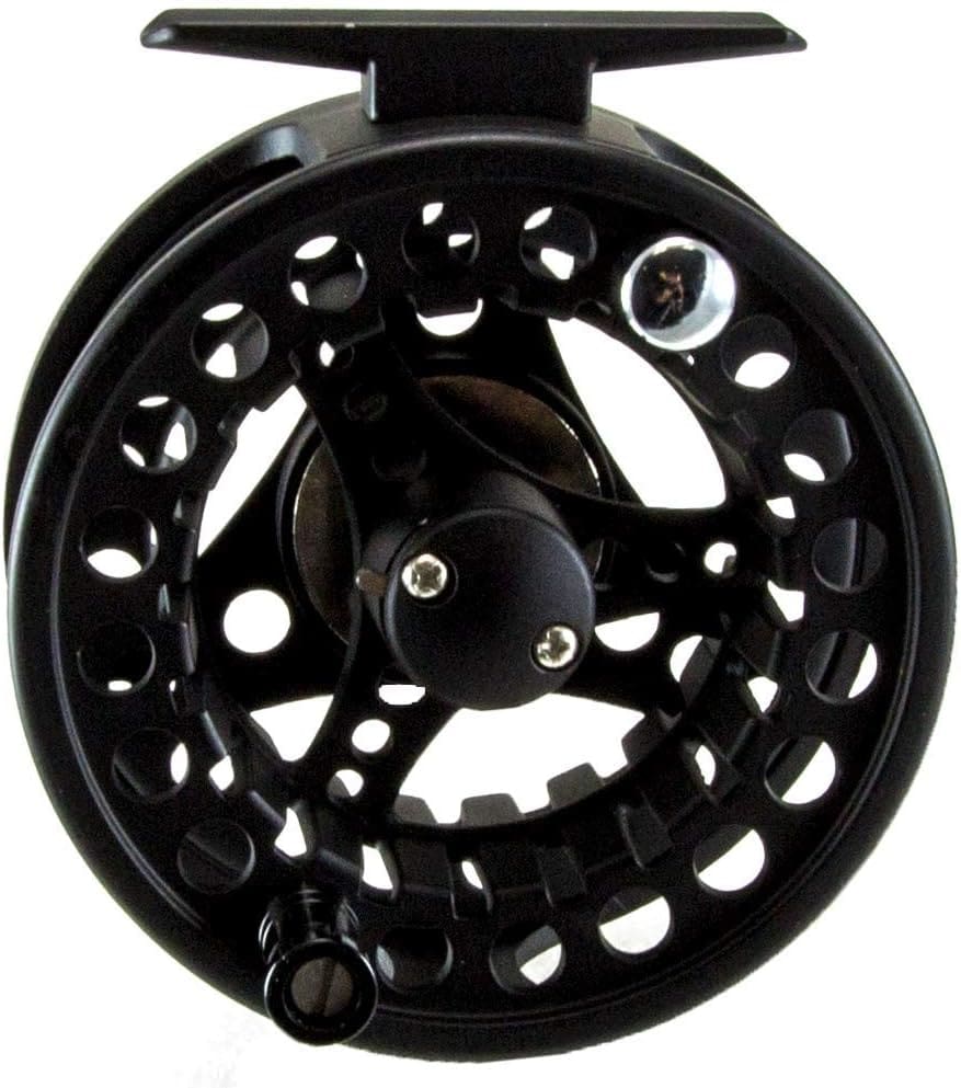 Close-up of Okuma Sierra Fly Reel showcasing its sleek design and smooth drag system.