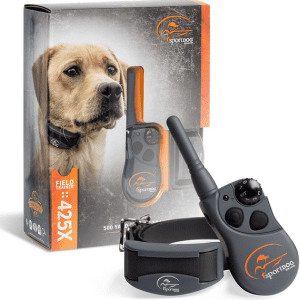 SportDOG Brand 425X Remote Trainer with collar and remote control for dog training.