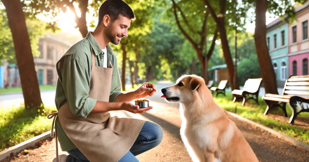 Positive Reinforcement Dog Training Near Me in a friendly, local park setting.